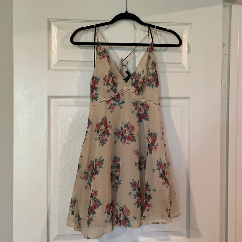 Forever 21 Cream floral dress